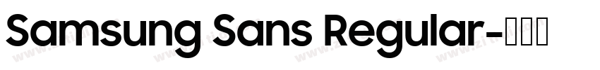 Samsung Sans Regular字体转换